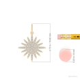 thumbnail image 5 of ANGARA Natural Diamond Sun Pendant in 14K Yellow Gold for Women (Size-0.95mm | Color-H | Clarity-SI2) | April Birthstone, Birthday, Anniversary, Jewelry Gift for Women | Natural Diamond Necklace, 5 of 9