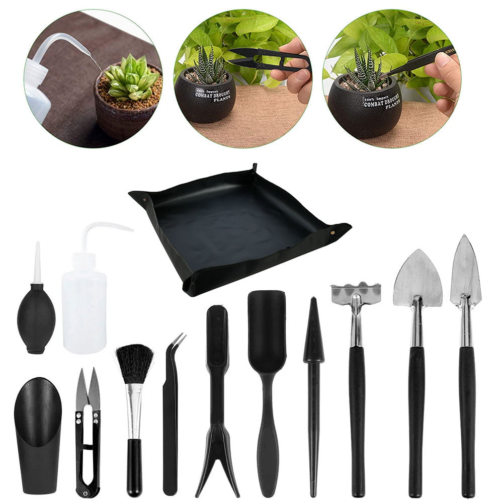 14pcs Mini Garden Hand Tools Set Transplanting Succulent Miniature Plant Garden* 