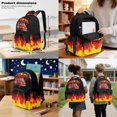 thumbnail image 3 of Xoenoiee Cartoon Fire Engine Print Backpack for Boys Kids Backpack with Lunch Box and Cute Pencil Case 3PCS Set Bookbag with Front Pocket, 17 inch Large School Bag for Elementary Preschool, 3 of 6