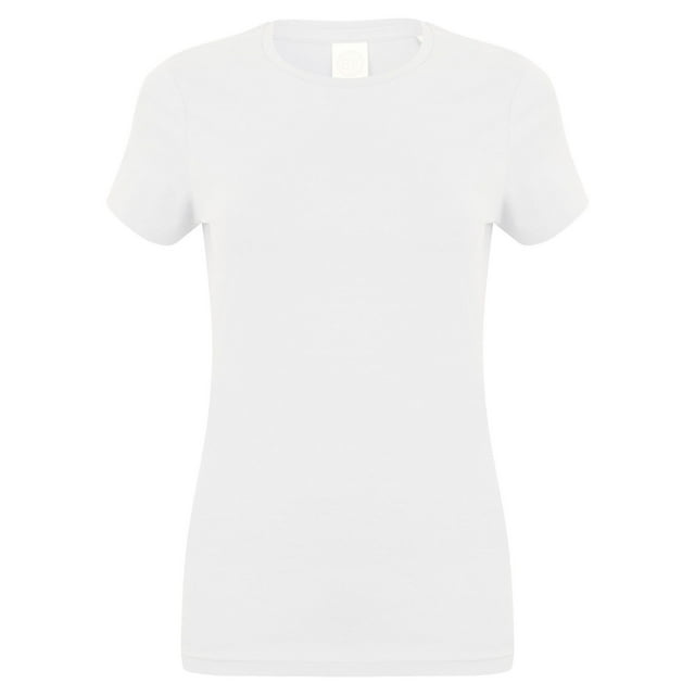 Skinni Fit T-Shirt à Manches Courtes Extensible Confortable pour Femmes