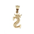 thumbnail image 4 of Cadena y dije de brillos con corona de oro laminado letra S, 4 of 7