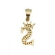 thumbnail image 4 of Cadena y dije de brillos con corona de oro laminado letra S, 4 of 7