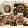 thumbnail image 4 of Christmas Pearl Diamond Painting Suncatcher Kit DIY Craft Pre Assembled Metal Chain Acrylic Round Board with Edge 3D Mixed Sized Pearl Beads Craft Festive Window Wall Decor,A, 4 of 6
