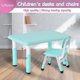 thumbnail image 1 of Ganfancp Mesa de Estudio Combinada para Niños Mesa de Trabajo de Plástico Elevable y Abatible Ofertas y Liquidaciones 1X Escritorio 1X Silla, 1 of 4