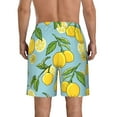 thumbnail image 3 of Bixox Men's Lemon printing Casual Classic Fit Short Summer Beach Shorts, 3 of 6