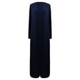 thumbnail image 4 of Baqcunre Ladies Casual Fashion Chiffon Long Sleeve Trousers Two Piece Set,Size S-5XL,Fall Outfits Women Trendy,Outfits for Women,Two Piece Sets for Women,Womens Fashion,Womens Clothes,Navy, 4 of 5