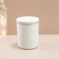 thumbnail image 2 of Dvruxg Wastebasket Trash Can - Desktop Mini Plastic Waste Garbage Can with Lid, Countertop Trash Bin Table Waste Paper Basket Round Small Trash Can for Office Bathroom Bedroom, 2 of 6