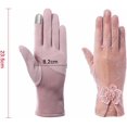 thumbnail image 3 of Gants d'Hiver pour Femmes Écran Tactile Coupe-Vent Doublés en Polaire pour Course Cyclisme Conduite Randonnée, 3 of 5