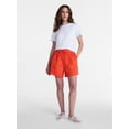 thumbnail image 3 of Time and Tru Women's Draped Boxy Tee with Short Sleeves, Sizes XS-XXXL, 3 of 6