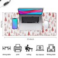 thumbnail image 5 of Long Mouse Pads for Desk,Red Christmas Tree Pattern Desk Mats on Top Of Desks, Desk Mouse Pad Extra Large with 3mm Non-Slip Base and Stitched Edge for Gaming,Office,Work,Home 35.4x15.7in, 5 of 5