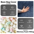 thumbnail image 3 of Venuezy Bean Bag Chair 5Ft, Memory Foam Filled, Super Soft Plush, Beanbag Chairs for Adults, Soft Sofa with Removable Flannel Cover, Round Couch for Living Room, Bedroom, Apartment & Reading Nook, 3 of 10
