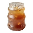 thumbnail image 3 of 1pcs Ribbed Glass Cups,18.65OZ Ripple Drinking Glassware Drinking Glass Cups,Vintage Glass Cute Iced Coffee Cups for Home Party,Drinking Water,Wine,Holiday Gifts for Friends,Family, 3 of 7