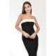 thumbnail image 4 of Vestido strapless con Moño Roman Fashon /Juvenil, 14615 (Negro) negro M, 4 of 5