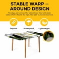 thumbnail image 4 of Spring Floral Table Cloths for 6 Foot Rectangle Tables, Watercolor Botanical Modern Art Patio Waterproof Elastic Fitted Tablecloths, Washable Rectangular Table Cover for Camping, 4 of 8