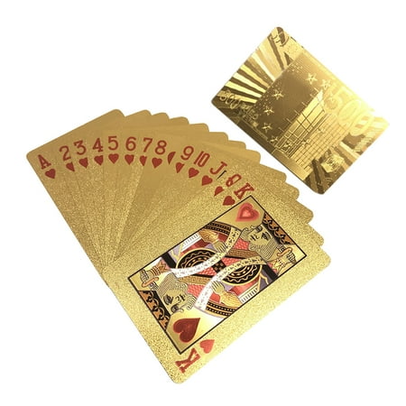 Jasmine Gold Playing Cards Poker Game Foil Poker Plastic Magic ...