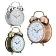 thumbnail image 3 of Flmtop Réveil Classique Silencieux Double Cloches Mouvement Quartz Table de Chevet Rétro Mini, 3 of 10