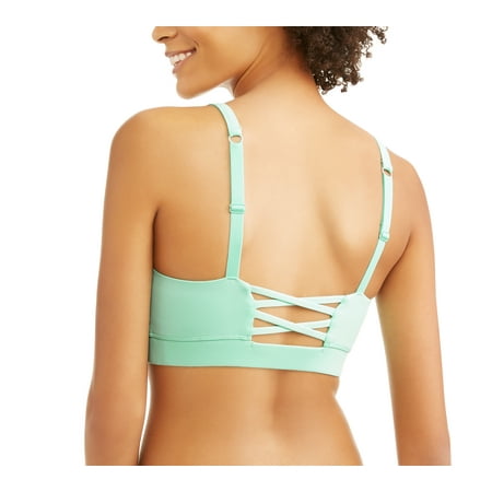 Microfiber Cami Set - Women's Core Active Lattice Back Cami Sports Bra with Retractable Straps