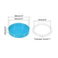 thumbnail image 3 of Uxcell 86mm Wide Mouth Plastic Mason Jar Lids with Silicone Sealing Ring, Sky Blue 1Set/10 Pack, 3 of 5