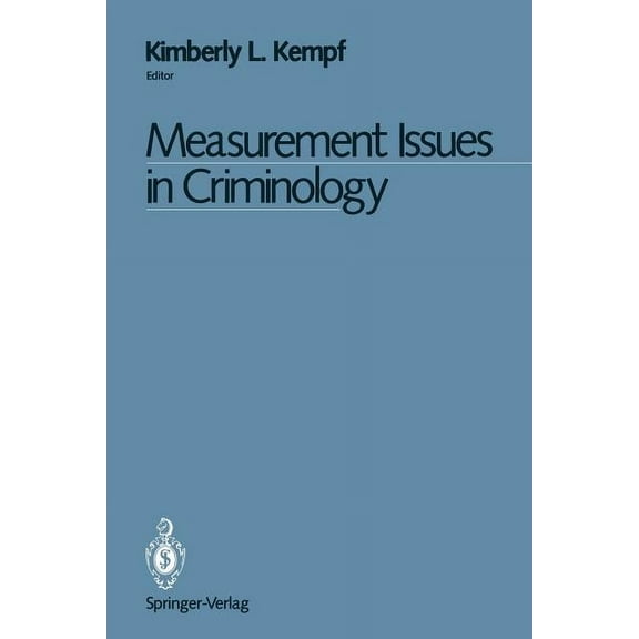 Measurement Issues in Criminology, (Paperback)