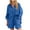 Dark Blue., variant on Bixock Women's 2 Piece Casual Set,Short Sleeve Shirt Shorts Outfits,Lapel Collar Long Sleeve Top Linen Solid Outfit Set