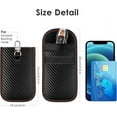 thumbnail image 5 of Faraday Pouch for Car Keys, Car RFID Signal Blocking Holder, Key Fob Protector, Double-Layers of Shielding Carbon Fiber Material Anti-Theft Faraday Pouch(2 Pack), 5 of 6