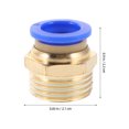 thumbnail image 2 of unbranded 6Ud Conectores Rectos Neumáticos Con Rosca De Ideales Para Duraderas, 2 of 7