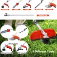 thumbnail image 3 of Floseru Gas Weed Eater 6 in 1 Hedge Trimmer Grass Trimmer, 52cc 2 Cycle Weed Wacker with Anti-Slip Handle Brush Cutter Garden Tools Edger Lawn Tool, 3 of 13