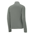 thumbnail image 6 of Mens Long Sleeves PosiCharge Competitor Cadet Collar 1/4-Zip Polyester Pullover Grey Concrete Medium, 6 of 8