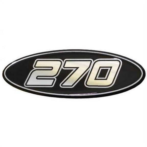 Crownline Boat Raised Decal | 270 Black Silver