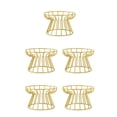 thumbnail image 2 of mmirethe Durable Ceramic Pet Bowl Elevated Cat Food and Water Dish Enhanced Performance Gold Raised Stand 5Set, 2 of 6