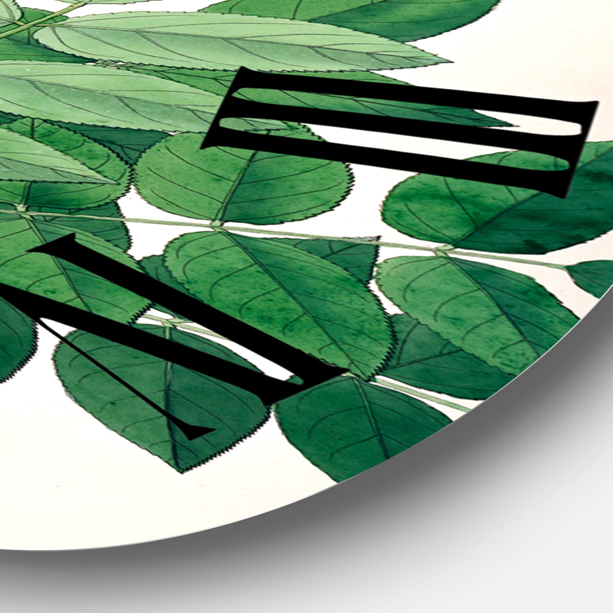 Designart 1 in Quartz Farmhouse Wall Clock