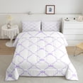 thumbnail image 2 of Erosebridal Kawaii Bowknot Bedding Twin Comforter Set,Rown Stripes Down Comforter,Bow Bedroom Decor,Reversible,Lightweight,2-Piece, 2 of 7