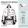 thumbnail image 5 of Dog Paw Print and Bones Multicolor Cute School Backpack Bag for School with Padded Back and Adjustable Shoulder Straps 15.25"x11.5"x5.25", 5 of 5