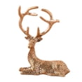 thumbnail image 4 of Estatuilla de alce perfecl de latón para decoración, 4 of 8