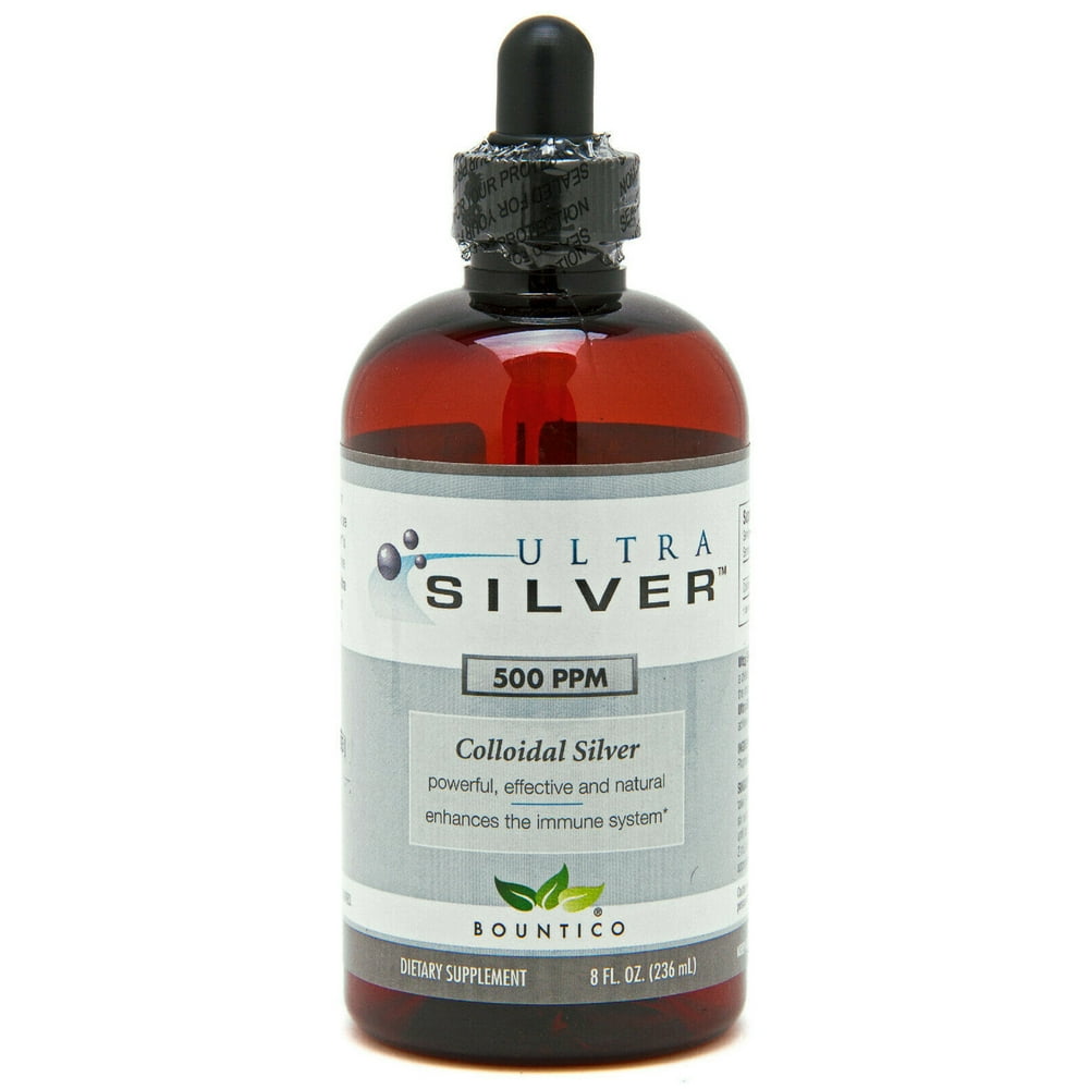 Ultra Silver Plata Coloidal 500 PPM 8 oz. (Colloidal Silver)
