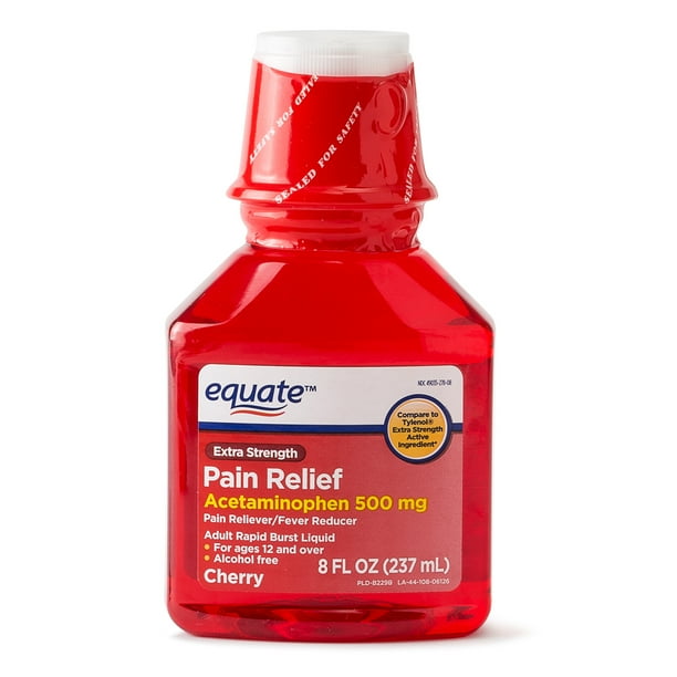 Equate Extra Strength Acetaminophen Pain Relief Liquid, Cherry Flavor
