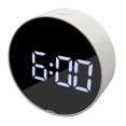 thumbnail image 4 of Réveil de Chevet à Grand Écran LED Horloge Numérique LED Horloge Numérique Cadre Blanc Lumière Blanche, 4 of 9