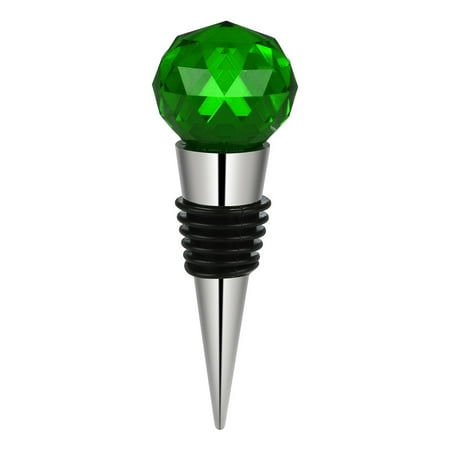 

Clearance！Kihbxv Wine Stoppers for Wine Bottles Diamond Crystal Stainless Steel Champagne Stopper Sparkling Wine Bottle Plug Sea