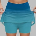 thumbnail image 2 of GEWSEY Plus Size Athletic Skort Tennis Midi Skirts for Women with Pockets High Waisted Golf Skorts Skirts (Light Blue, XXL), 2 of 5