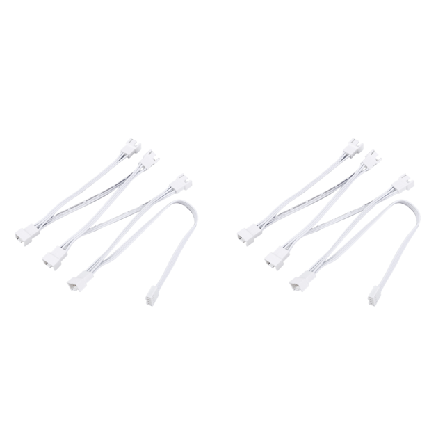 Ventilador portátil divisor PWM Cable de ventilador de 5/6 vías para CPU de computadora (6 vías)