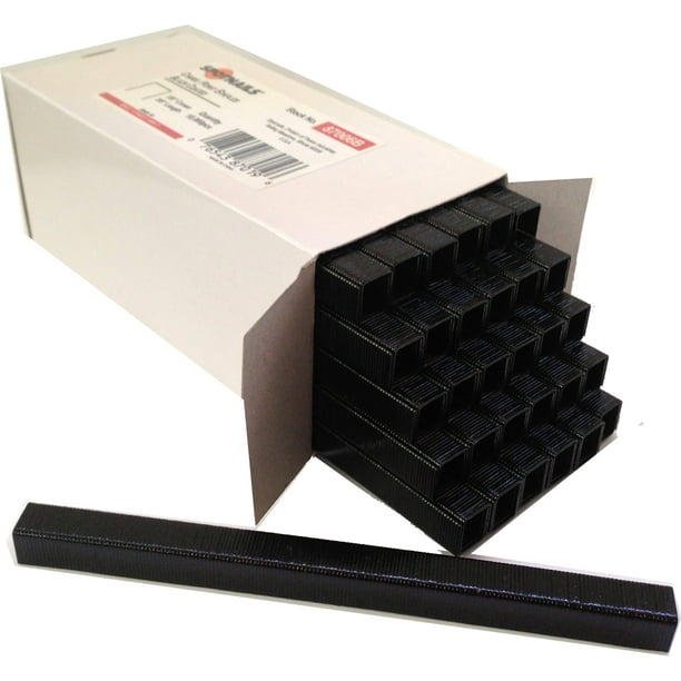 *BLACK ** C08 Upholstery Fine Wire Staple 22 Gauge 3/8" crown, 1/2