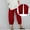 Red, variant on Hauaitttt Womens Daily Casual Solid Color Side Pockets Elastic Waist Pants Long Trousers Extra Long Dress Pants for Women Womens plus Size Casual Pants with Pockets Pants Women Casual Figure