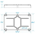 thumbnail image 5 of Seachoice 22041 Battery Tray With Stainless Steel Hold Down Rods, 5 of 5
