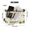 thumbnail image 3 of Gnomes and Sunflower 2 Pack Pencil Pouch for 3 Ring Binder Smooth Zipper Folders with Pockets Clear Window Pencil Case, 3 of 6
