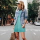 thumbnail image 4 of Fotbe Blue And Turquoise Vestido de Verano sin Mangas para Mujer – Vestido Midi Línea A, Estilo Camiseta Floral, Vestido Playero Casual y Fluido, 4 of 7