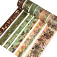 thumbnail image 2 of Wrapables Nature Metallic Foil Washi Tape Set for Scrapbooking, Stationery, Diary, Card Making, (6 Rolls), Hello Autumn, 2 of 5