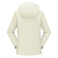 thumbnail image 4 of Cmfcve Rain Jacket for Women Waterproof Lightweight Windbreaker Jacket with Hood Packable Zipper Raincoat with Pockets M-4XL, 4 of 7