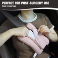 thumbnail image 4 of RoamReady Seat Belt Pillow for Mastectomy Post-Surgery, Heart Surgery Recovery Support Cushion Pad for Chest Chemo Port Pacemaker Bypass Hysterectomy Recovery Gifts for Women (Pink,20CM), 4 of 6