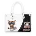 thumbnail image 3 of Ojos Azules Cat Bag, Personalized Leather Handbags For Women - Personalized Bag with Name - Tote Bags for Mom Grandma - Custom Gifts Ideas for Her, Gift for Cat Lover, Cat Mom, 3 of 7