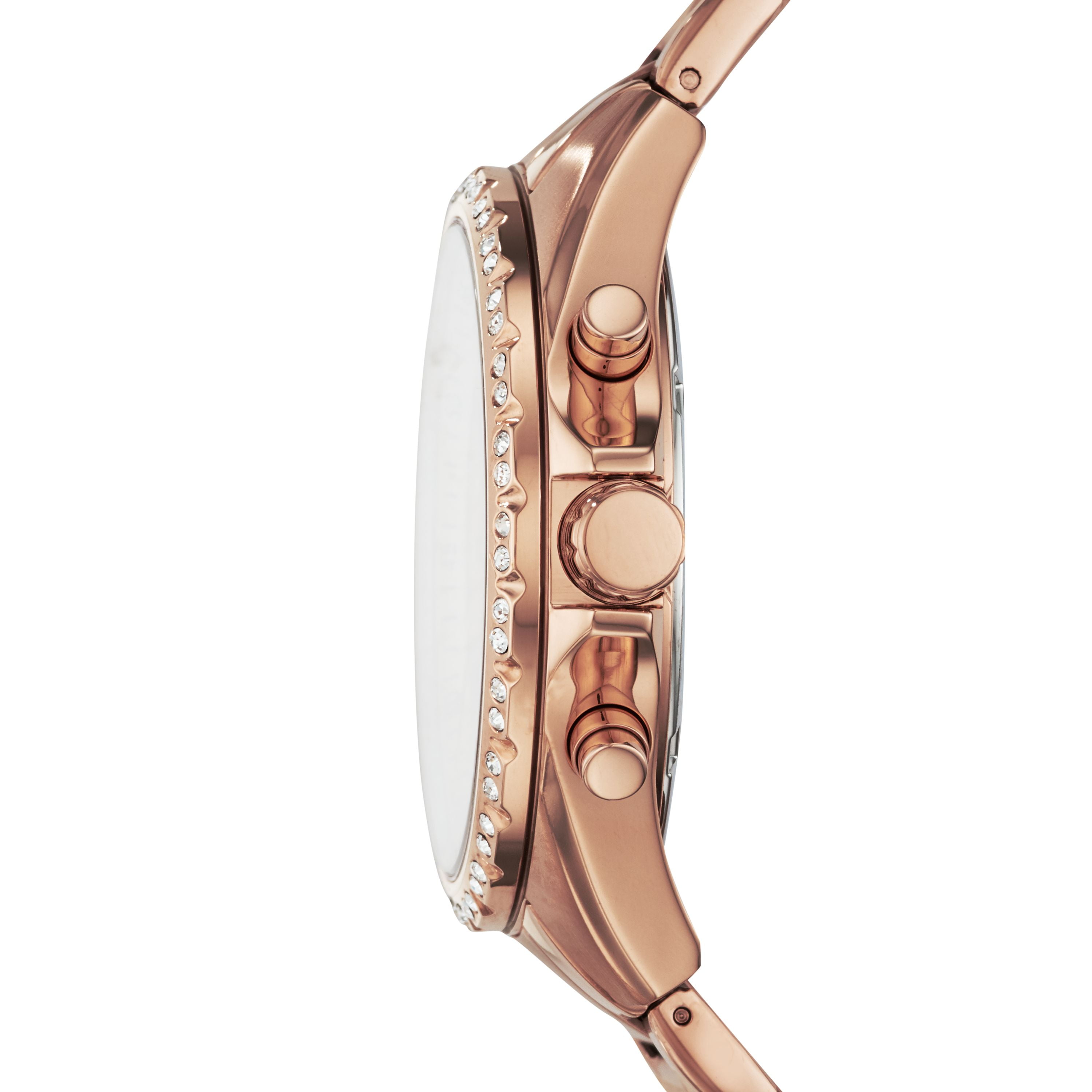 Fossil Women's Modern Courier Chronograph Rose Gold-Tone Stainless